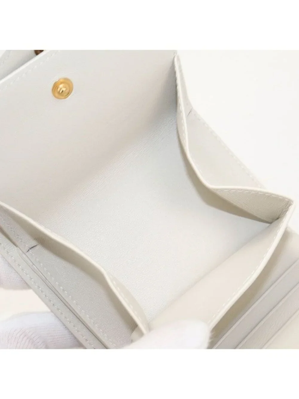 ★SOLD★ Saint Laurent Multi Fold Wallet Cassandra Trifold Leather - Picture 4 of 7